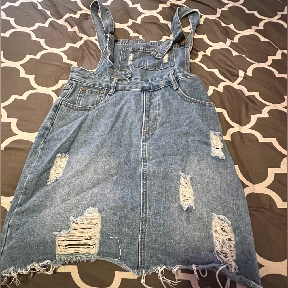Denim Overall Dress